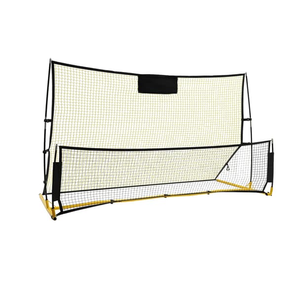 Fotboll Rebounder Nät, Dubbel-Sidig Studs, Träningsutrustning,Gul