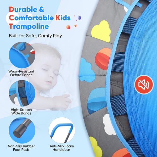 Trampolin, Multifunktionell Design, Säkerhetsfunktioner,A