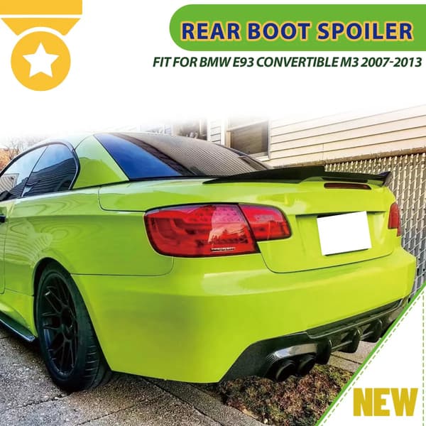 Bagagerums Spoiler, M4 Stil, Nem Installation,Glans Sort