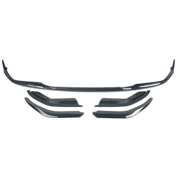 Front Bumper Splitter, Holdbar ABS Konstruktion, Nem Installation,Kulfiberlook