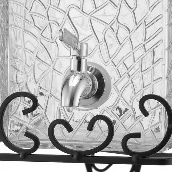 Drikkevarebeholder, 10L Kapacitet, Elegant Glasdesign,hær grøn