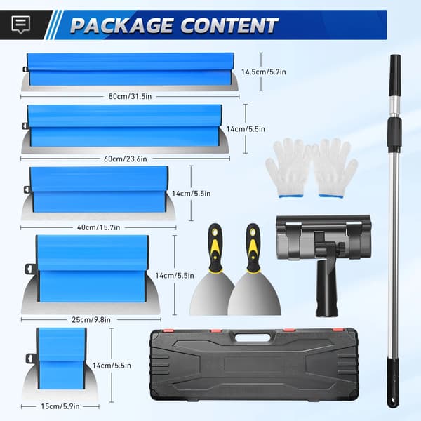 Skrapa Set, Ergonomisk Design, Hållbar Konstruktion,Blå