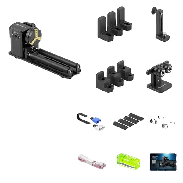 Rotary Gravyrmodul, Kompakt Design, Mångsidig Kompatibilitet,SCULPFUN RA Pro Max