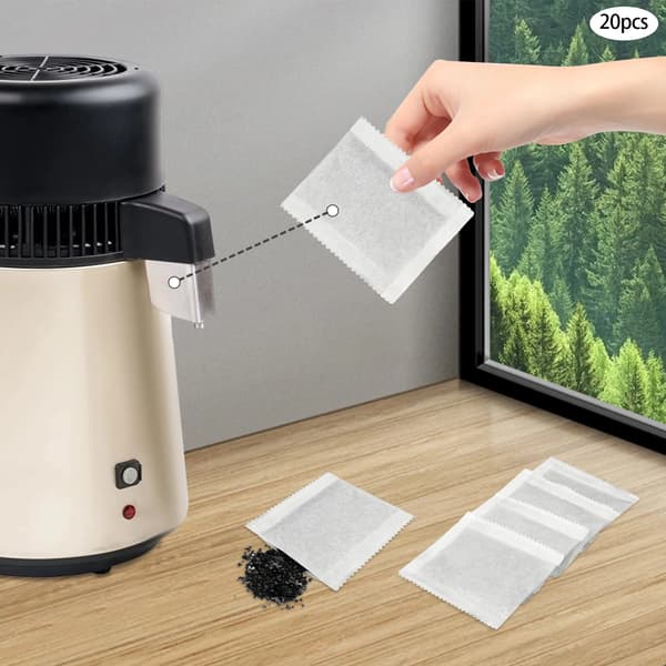 Aktiverede Kulfiltre, Kokosnøddeskal Materiale, Effektive til Vand og Luft,HVID