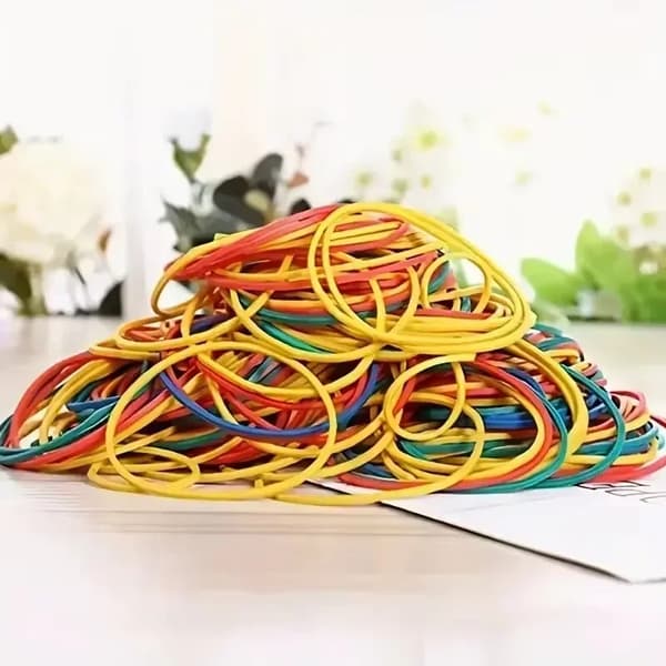 Gummiband, sträckbara, hållbar design,1 påse-färgglad
