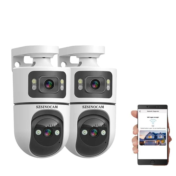 IP-kamera, 3 MP, WiFi-anslutning,WiFi 2PCS