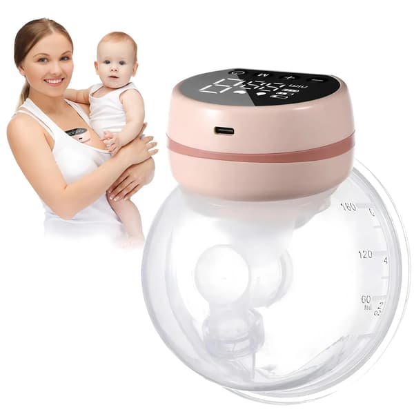 Brystpumpe, Fuldautomatisk, Håndfri Design,Pink