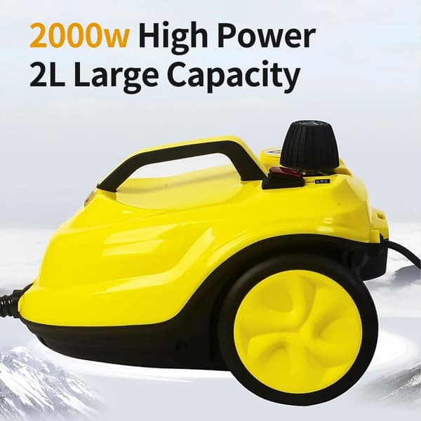 Damprenser, 2000W Effekt, 2L Tankkapacitet, Dampvarighed 30 minutter, Håndholdt Design, CE Certificeret
