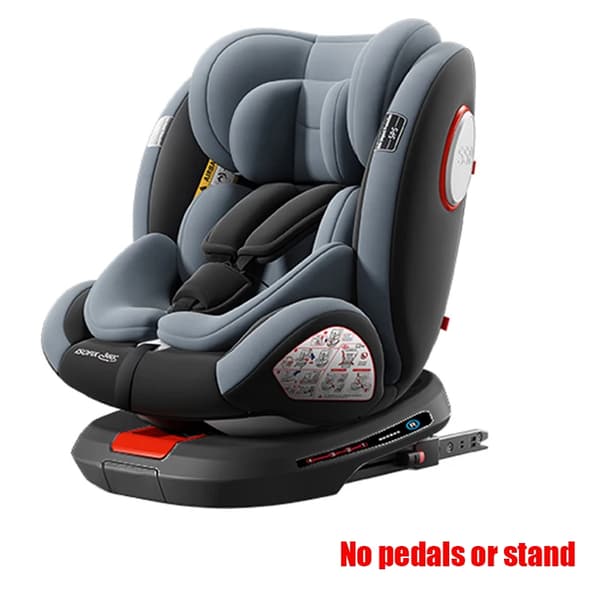 Barnbilbarnstol, ISOFIX-system, justerbar positionering,L007-GRÅ