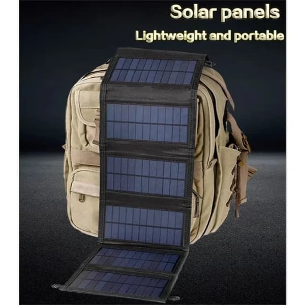 Solpanel, Bärbar Design, Snabb Laddningskapacitet,6 Fald