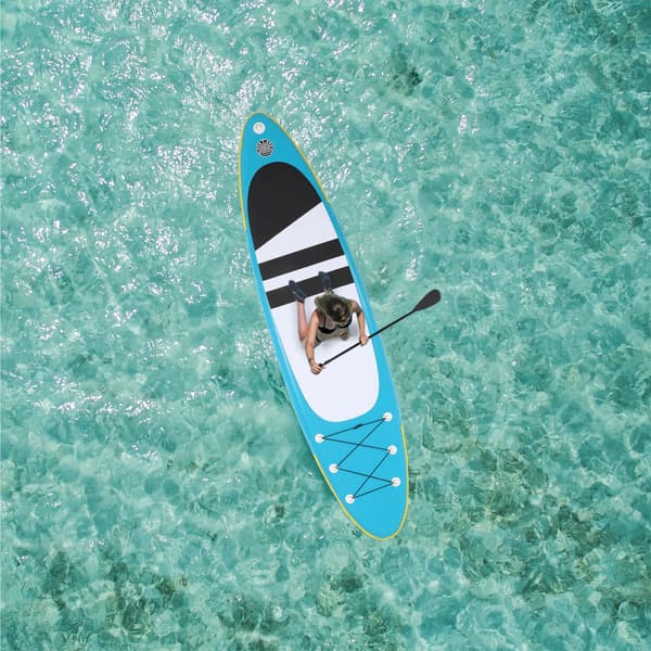 Oppustelig Paddle Board, Holdbar Konstruktion, Bærbar Design,Blå