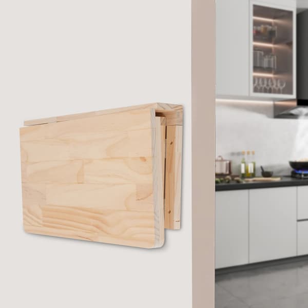 Foldbart Bord, Pladsbesparende Design, Robust Konstruktion,Træfarve