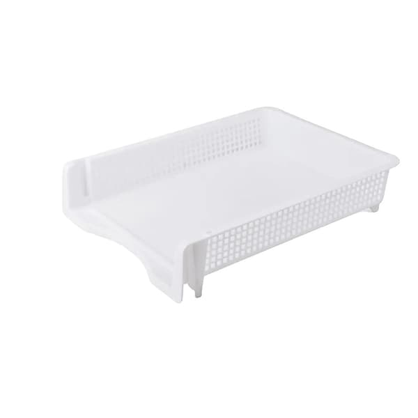 Dokumentorganisatör, Stapelbar Design, Hållbart Material,vit-320x250x70mm