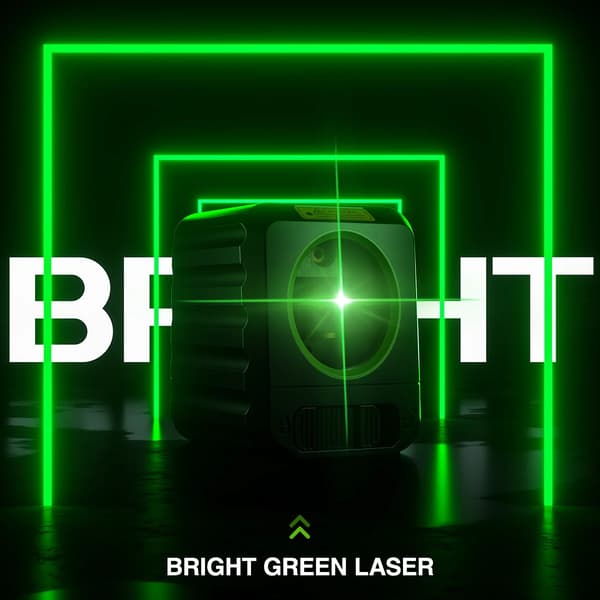 Laser Niveau, Selv-niveauerende, Grøn Stråle,grøn