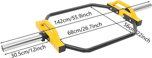 Hexagon Dumbbell Bar, Sikker Vægt Holdning, Ergonomisk Greb,GUL