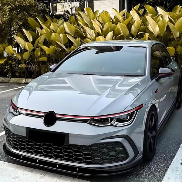Framstötfångar Lip Diffuser Spoiler Kit, Glansig Yta, Hållbart Material,svart