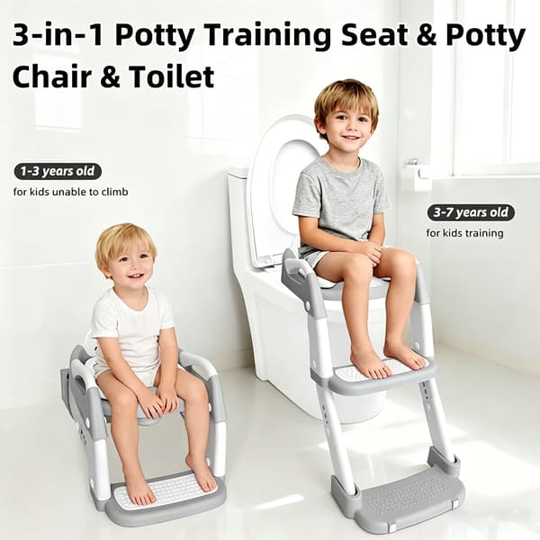Potty Træningssæde, Justerbar Højde, Foldbart Design,Som foto