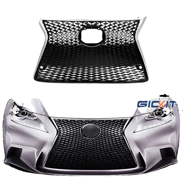 Frontgitter, ABS-materiale, passer til Lexus IS-modeller,Krom