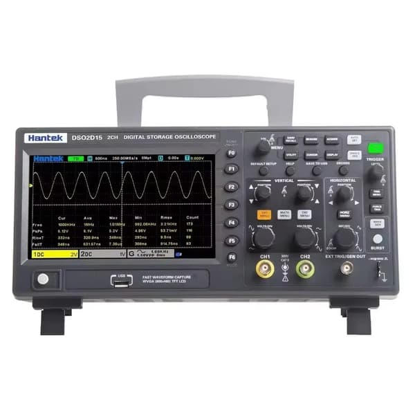 Digitalt oscilloskop, 150MHz bandbredd, 1GSa/s samplingsfrekvens,DSO2D15