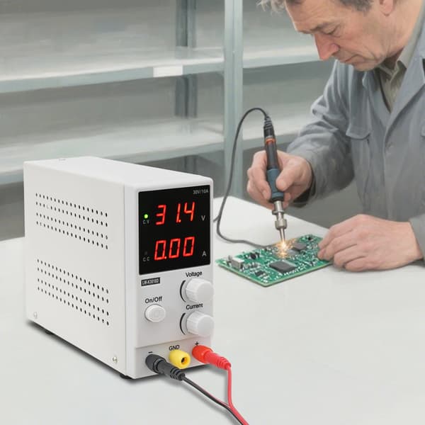 Reglerad Strömförsörjning, LED-display, Intelligent Kylsystem,Silver