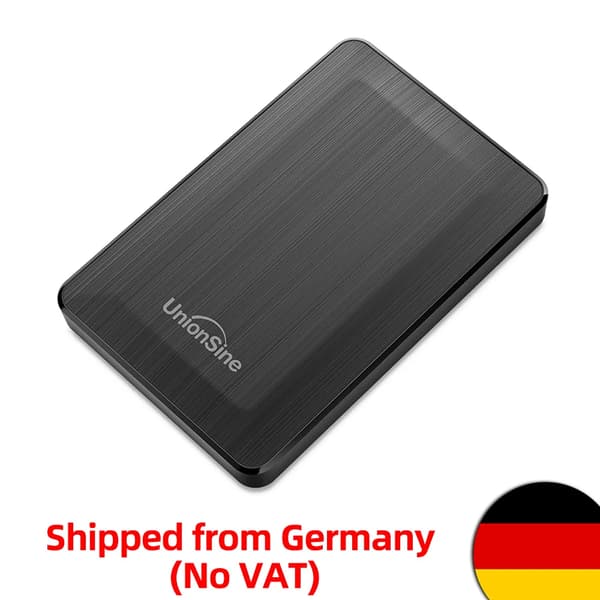 Ekstern Harddisk, 2 TB Kapacitet, USB 3.0 Interface,SORT-c, 2TB