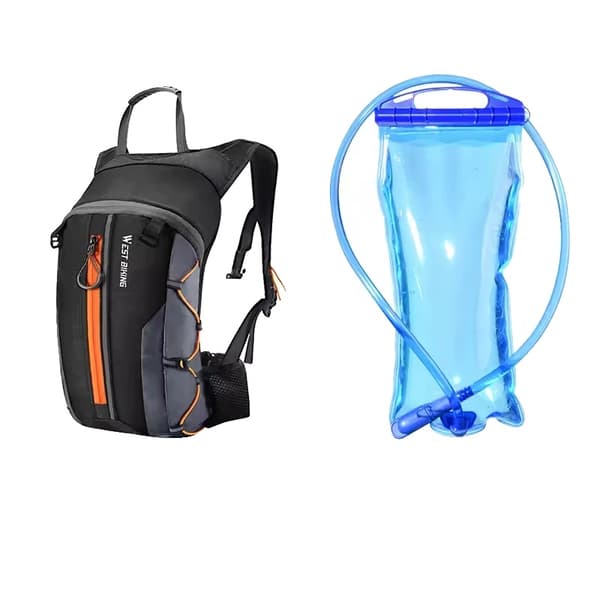 Rygsæk, Vandtæt, Hydration Kompatibel,10L Orange Vandpose