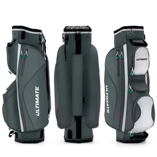 Golfvagnsbag, 14 Fack, 7 Dragkedjefickor,MULTI