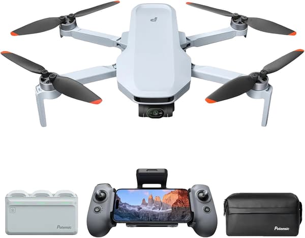 Drone, 4K-video, tekoälyseuranta, Fly More -paketti