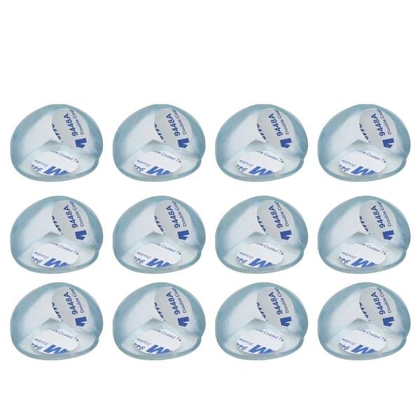 Bordhjørnebeskyttere, Klar Design, Sikkerhedspolstring,12PCS Rund Formet