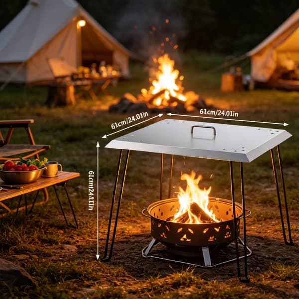 Värmeskydd, Rostfritt Stål, Fällbar Design,VIT