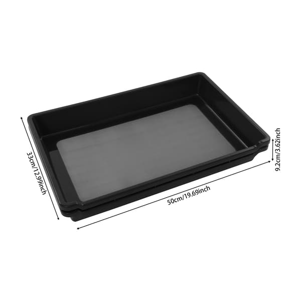 Trim Tray Kit, Stapelbar Design, Hållbara Material,svart