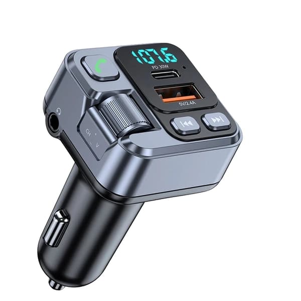 Bil FM Sender, Bluetooth 5.1, Hurtigopladning USB-C,HM101