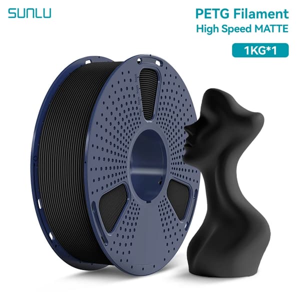 3D-printfilament, højhastighedsydelse, mat tekstur,Sort