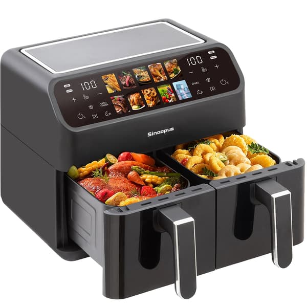 Luftfryer, Dobbelt Kurv, LED Touch Panel,901CP-Dobbelt bin