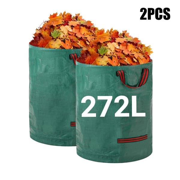 Trädgårdsbladspåsar, Hållbar plast, Stor kapacitet,2pcs