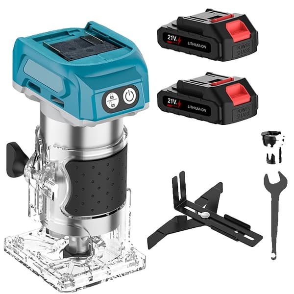 Elektrisk Handtrimmer, Sladdlös Drift, Borstlös Motor,Med 2XBattery