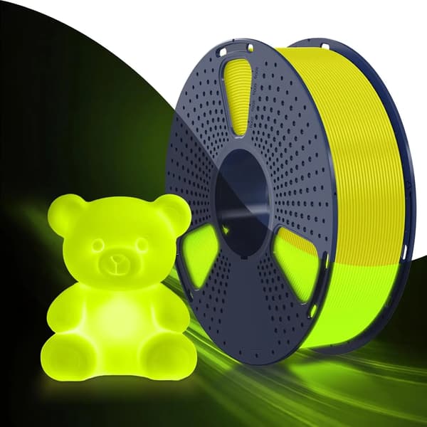 3D-printer filament, lysende funktion, høj kompatibilitet,lysende gul