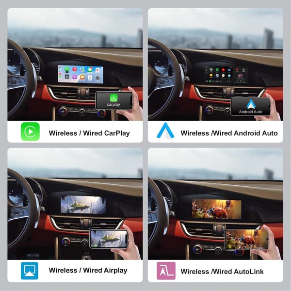 CarPlay ja Android Auto -sarja, langaton yhteys, navigointituki,Alfalle