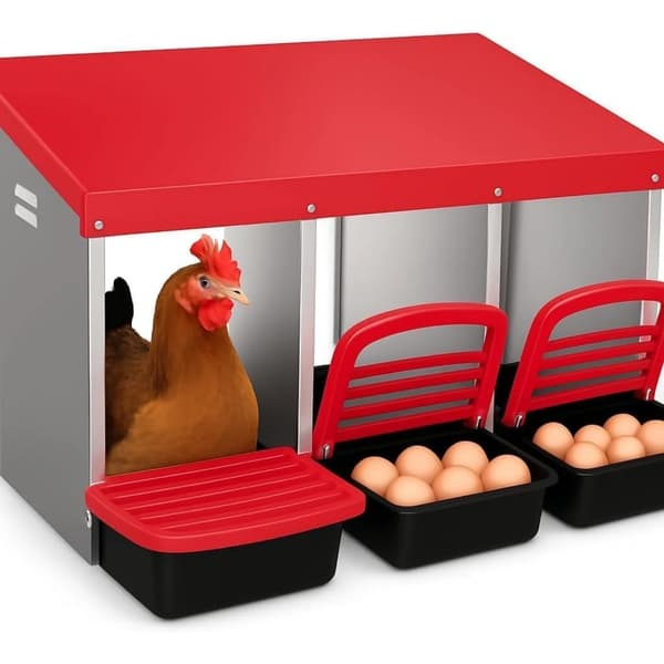 Kyllingrede, Rulle-design, Holdbar Stål Konstruktion,Rød