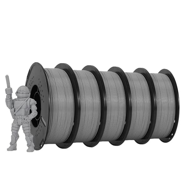 3D Filament, Bulk 5kg Spoler, Alsidig Materialevalg,5KG HS-PETG Grå