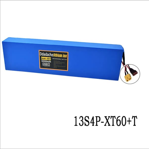Batteripack, 48V Litiumjon, 60000mAh Kapacitet,XT60-T