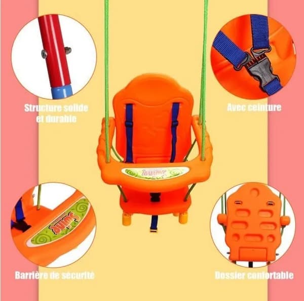 Barnsving, Hållbara Material, Säkerhetssele,MULTI