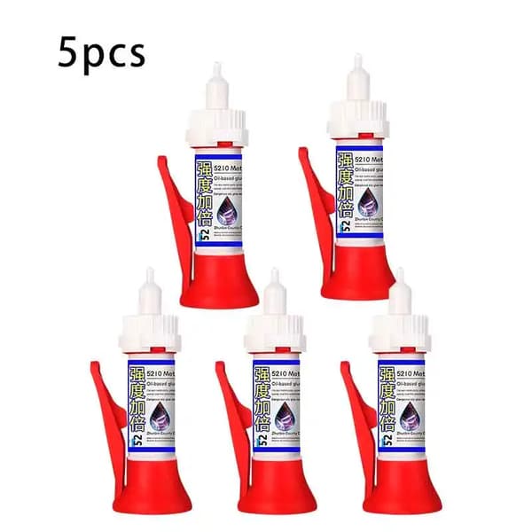 Universell lim, omedelbar bindning, multi-materialapplikationer,5pcs