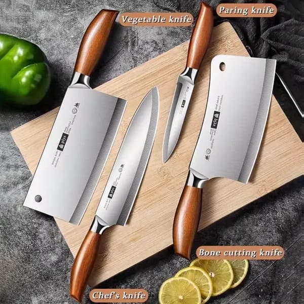 Skärkniv, Rostfritt Stål, Miljövänlig Design,6 bitars set