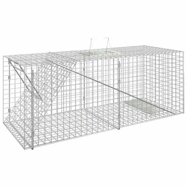 Dyrefælde, Holdbart Stål Design, Nem at Bruge,64.5 x 25 x 26.5 cm