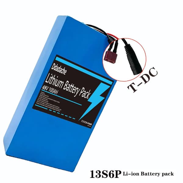 Lithiumbatteripakke, 48V, 100Ah kapacitet,13S6P-T-DC