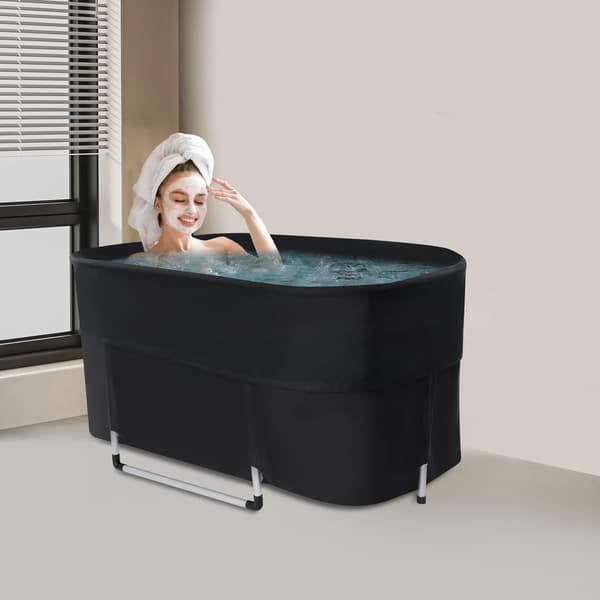 Icbadkar, Bärbar Design, Hållbara Material,svart