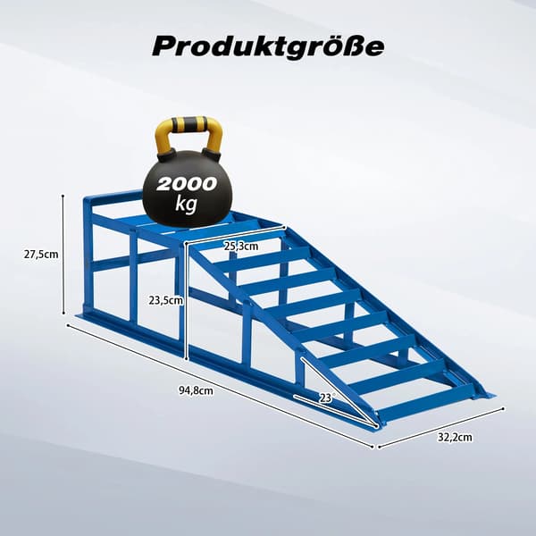 Bilramper, Tungt Byggande, Halkfri Design,Blå