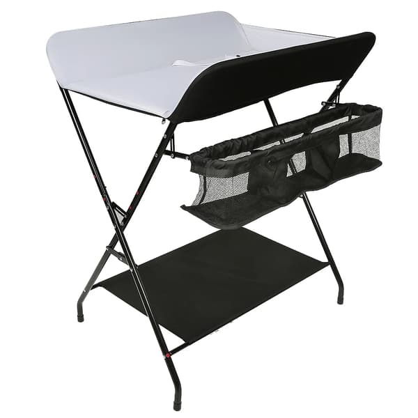 Skiftetabel, Ergonomisk Design, Praktisk Opbevaring,sort