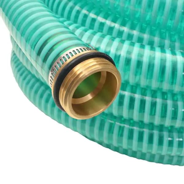 Sugslang, 1 tum diameter, förstärkt PVC-design,Grön